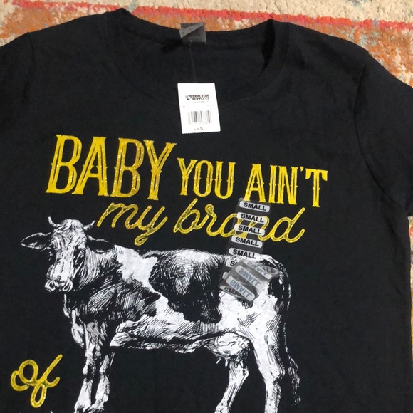 🧜🏼‍♀️3 for $15 item!🧜🏼‍♀️ baby you ain’t my brand of cattle tee - Picture 2 of 2